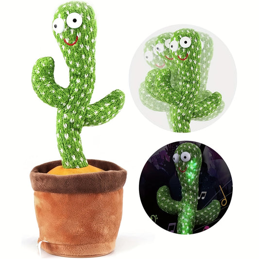 Electric toy "Charming Cactu" wiggles, sings, and glows - perfect birthday gift!