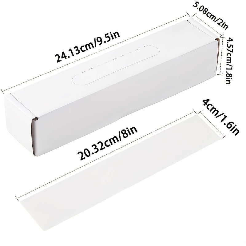 Disposable dental sensor protective films in a pack of 500, lightweight plastic covers for easy use with imaging sensors, featuring an extraction design.