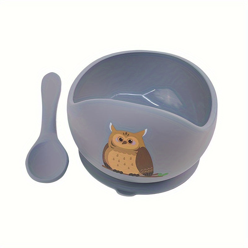 TYRY.HU offers personalized Customized Baby Bowl with Suction, featuring a 2-piece set of silicone bowl and spoon. These BPA-free self-feeding utensils are perfect for your little one. Personalized name option available.