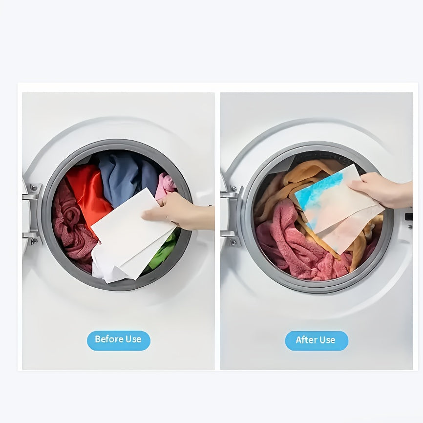 Color Catcher Laundry Sheets in packs of 25, 50, or 100 trap dye and prevent color transfer during blended washes.