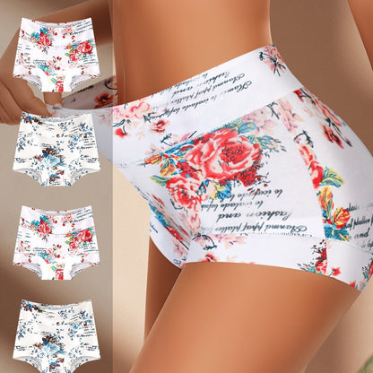 Set of 4 comfortable modal triangle panties for women