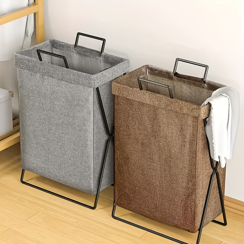 Contemporary Rectangular Laundry Hamper with Handles - Perfect for Bathroom, Bedroom, and Living Room Organization of Dirty Clothes - Foldable Design for Easy Storage