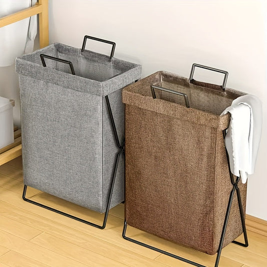 Contemporary Rectangular Laundry Hamper with Handles - Perfect for Bathroom, Bedroom, and Living Room Organization of Dirty Clothes - Foldable Design for Easy Storage