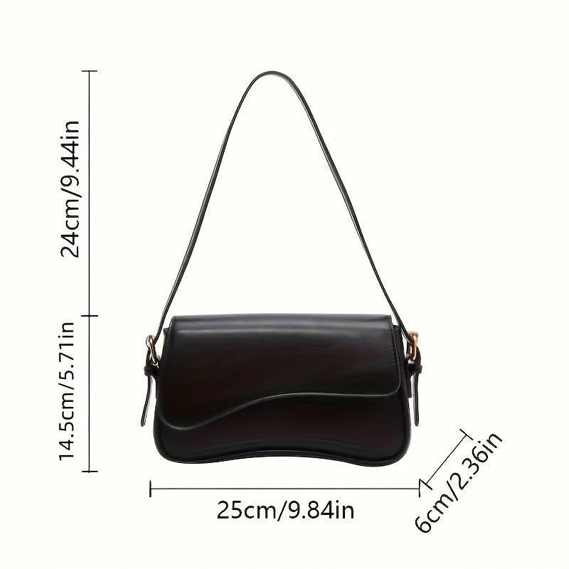 Stylish black crossbody bag with adjustable strap for casual and formal occasions.