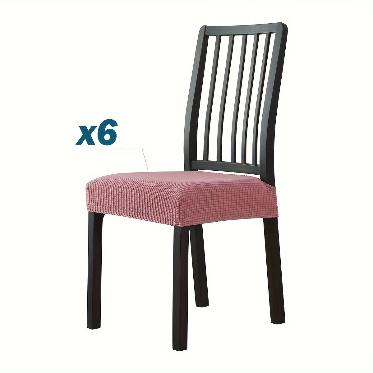 Stretchable dining chair covers made from a blend of elastic spandex and polyester, machine washable with contemporary design. Fits most chairs (42/66cm width) for chair protection. Ideal for modern home decor.