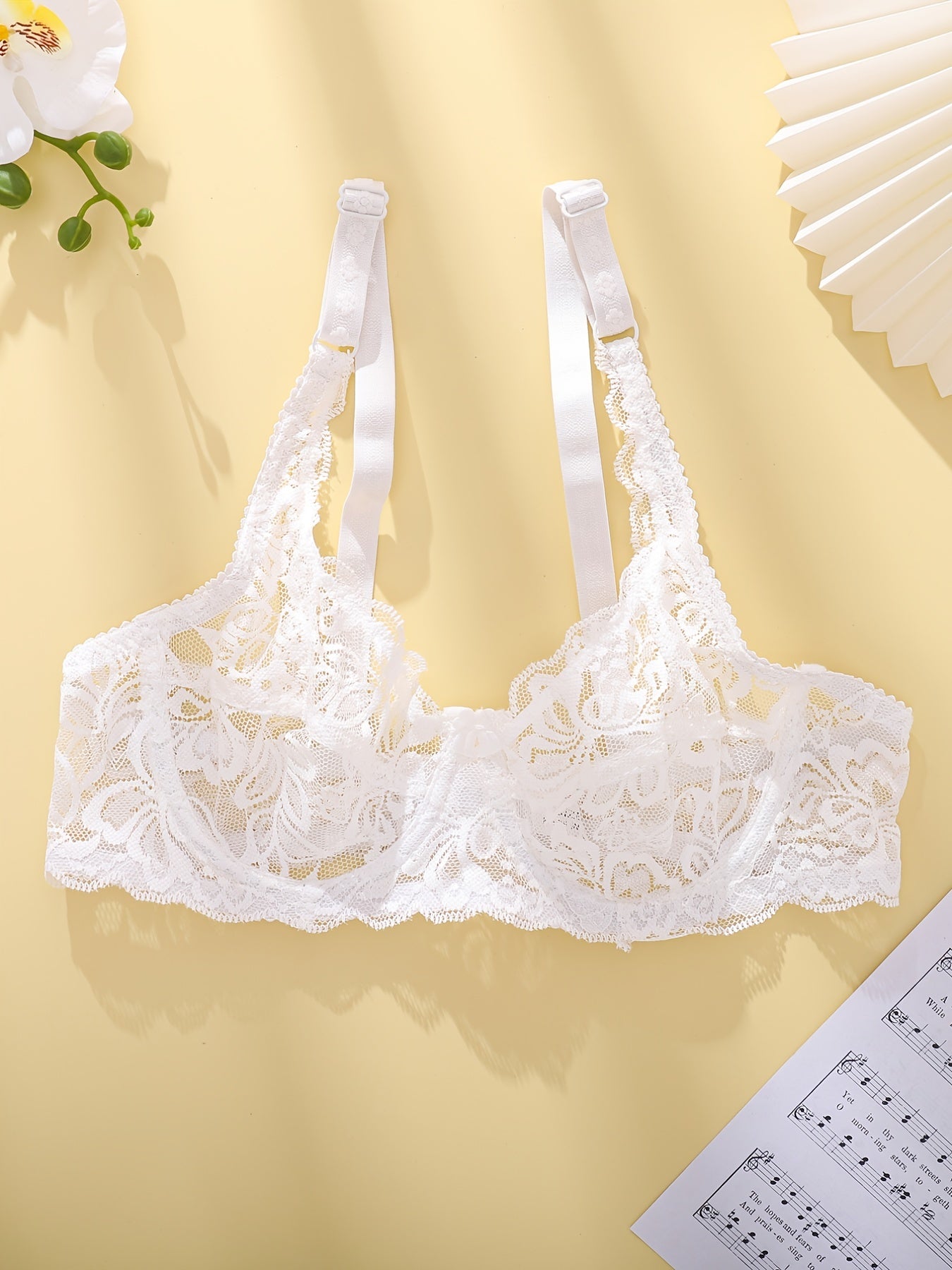 Women's Floral Lace Underwire Bra