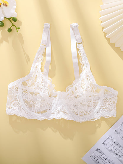 Women's Floral Lace Underwire Bra