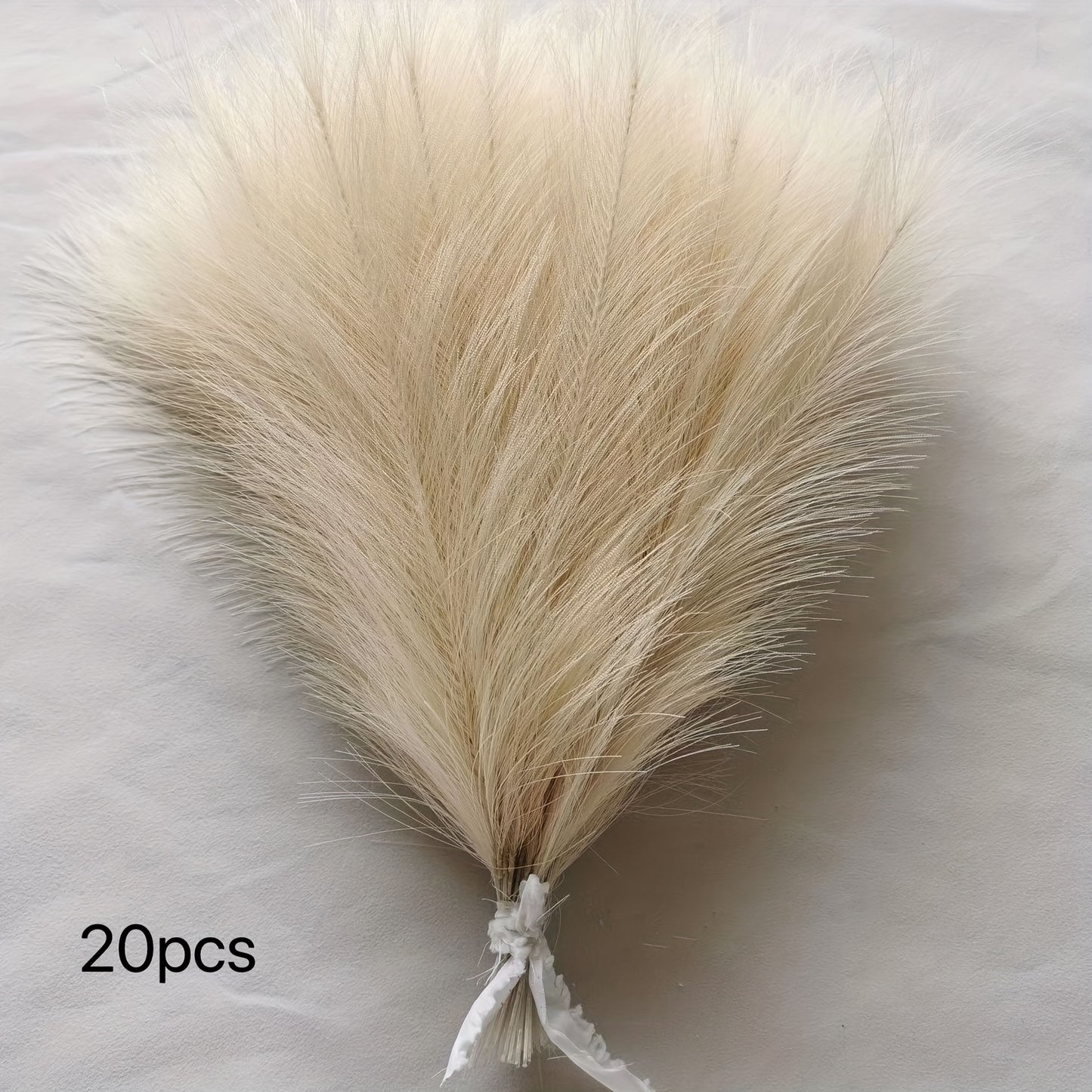 Set of 20 artificial pampas grass stems for home decor, weddings, and holidays. No container included.