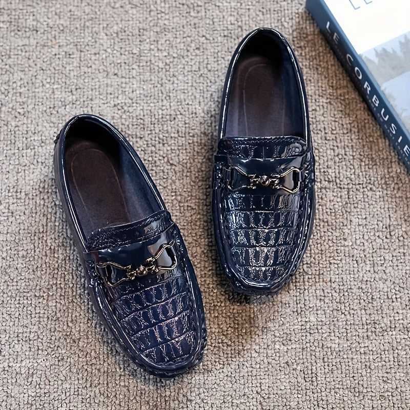 New summer 2022 boys' loafers - slip-on shoes for toddlers and older children in British style.