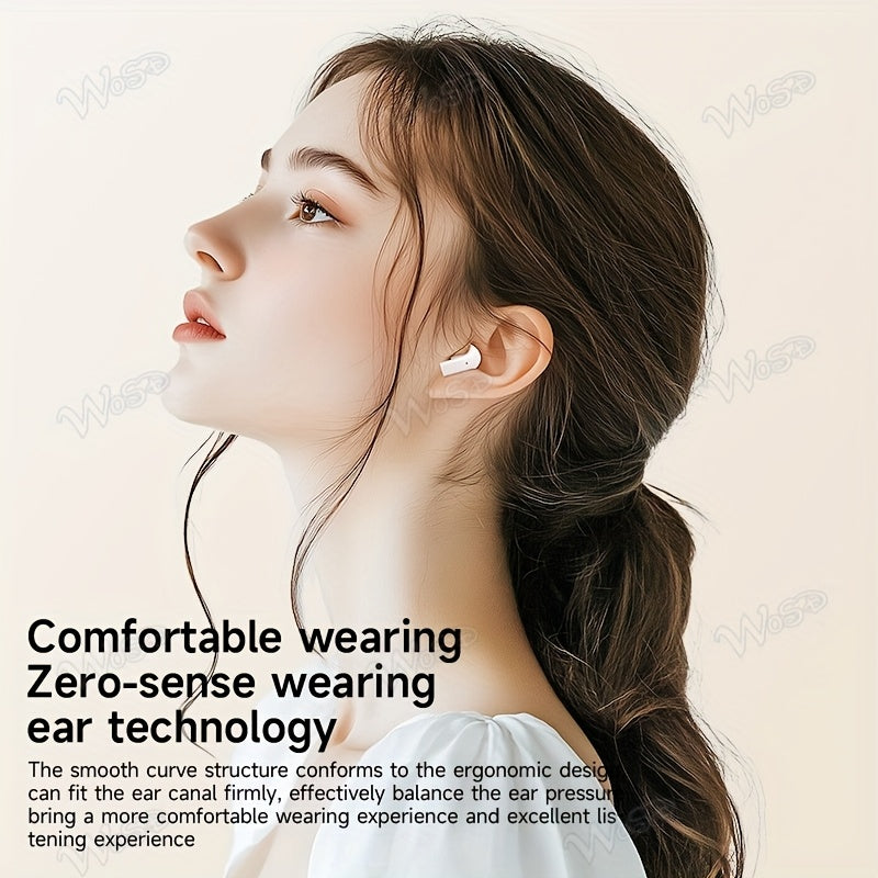 WoSD 2025 New TWS Wireless Earbuds with unmatched comfort, HIFI sound, Dolby Bass, ACC Stereo HD Calling - Ideal for Android, iPhone, sports, music lovers.