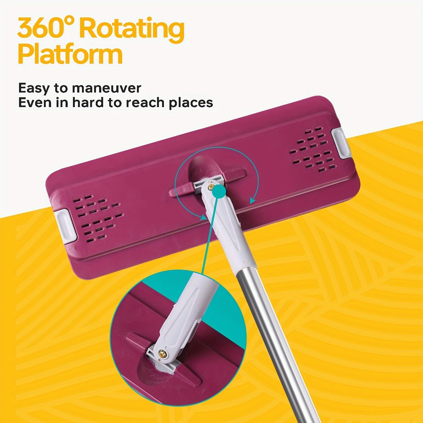 Get your hands on the EcoClean 8L Manual Mop and Bucket Set featuring a wringer. This set includes 2/3/4/6 microfiber pads and requires no electricity. Perfect for cleaning your living room, bedroom, bathroom, kitchen, and floors.