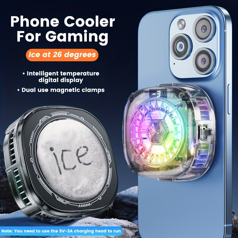 Mobile phone cooler freezes