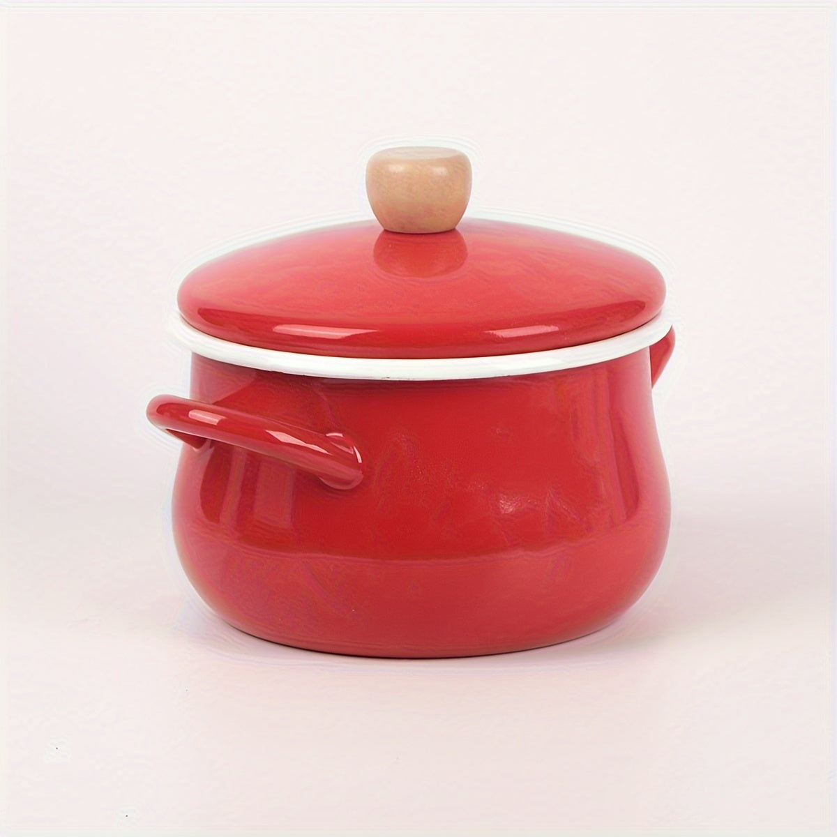 This multifunctional non-stick pot is made of high-quality enamel and is 1pc thick. It can be used as a soup pot, boiling pot, or stewing pot with various large capacity options available. Perfect for use in restaurant kitchens or outdoor cooking, this