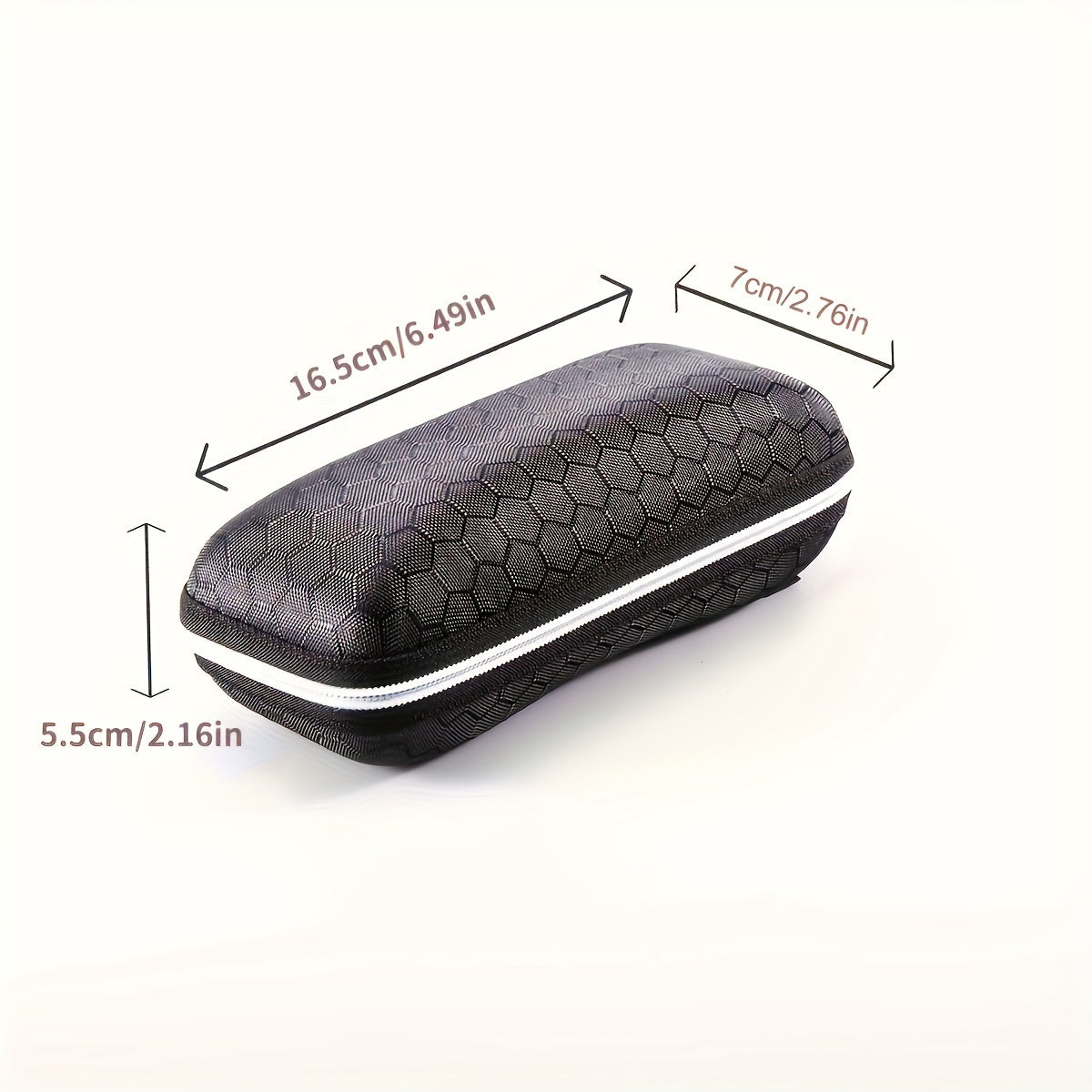 Set of 4 EVA Hard Shell Eyeglass Cases with Zipper - Durable Travel Sunglass Pouch for Both Men and Women