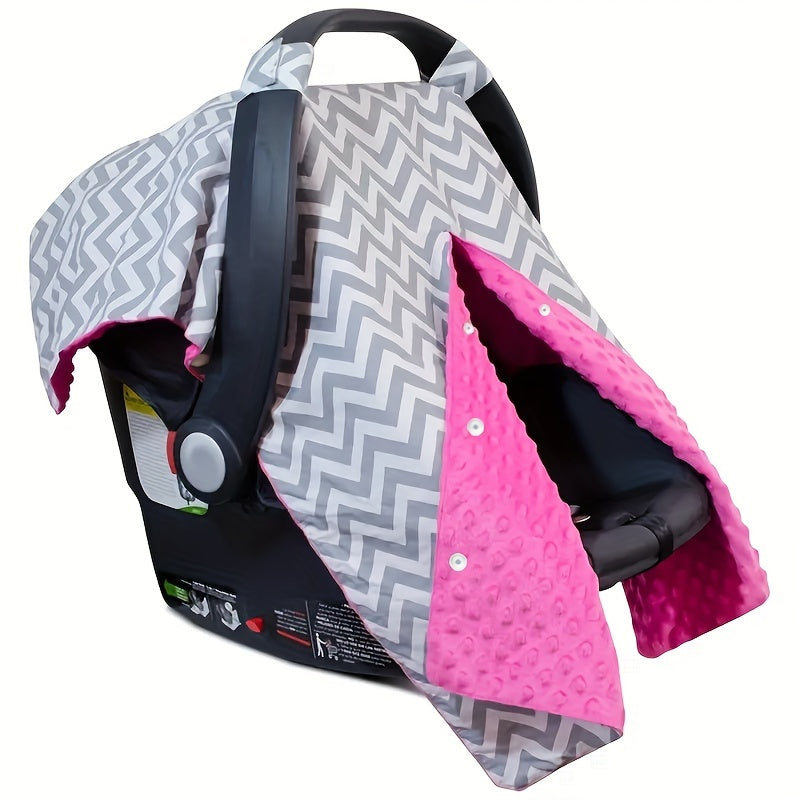 Baby Car Seat Covers for Boys and Girls - Chevron HotPink

This multiuse car seat canopy is perfect for keeping your infant warm and cozy during the Christmas, Thanksgiving, New Year, and Valentine's Day seasons. The 2 layers of breathable fabric ensure