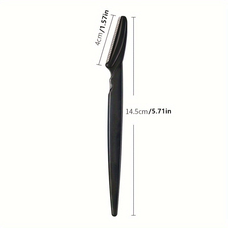 6pcs/12pcs Eyebrow Razor Trimmer with Protective Cover, Safe for Women and Men.