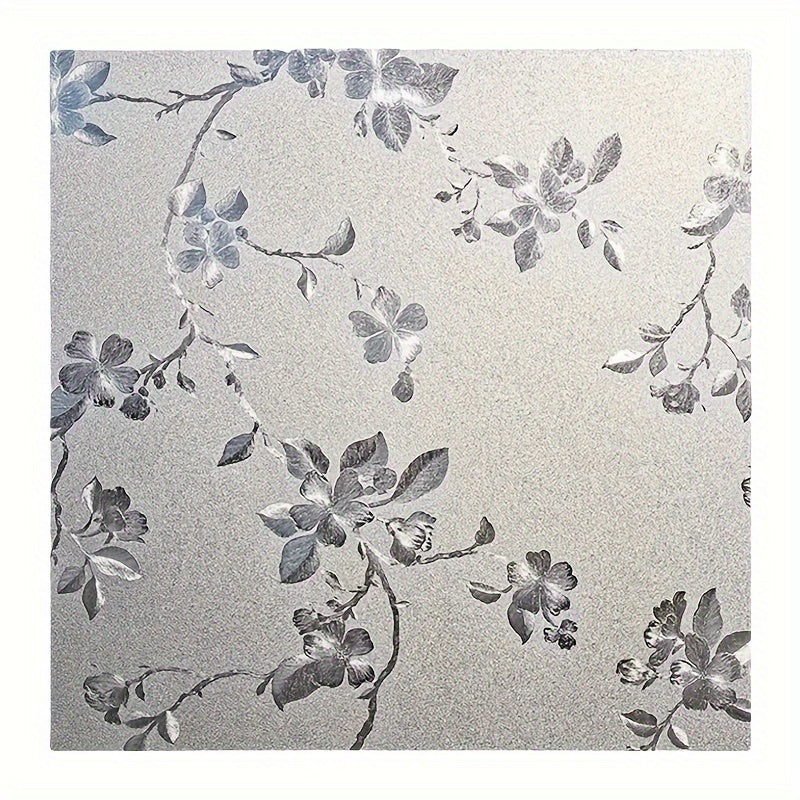 1 roll of magnolia flowers electrostatic glass window stickers. This window film is perfect for balconies, bathrooms, and offices. It blocks light and sun, providing privacy. Made of thickened electrostatic adsorption PVC film, it serves as a stylish and