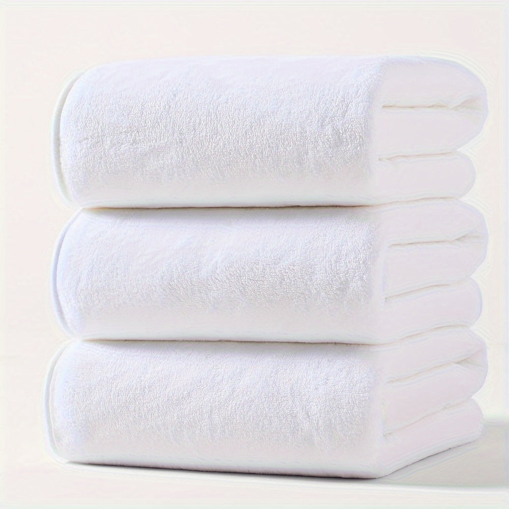 3 microfiber bath towels, 300 GSM, 70.0 x 140.0 cm, super absorbent and quick dry, multipurpose for spa, yoga, fitness, and bathroom.