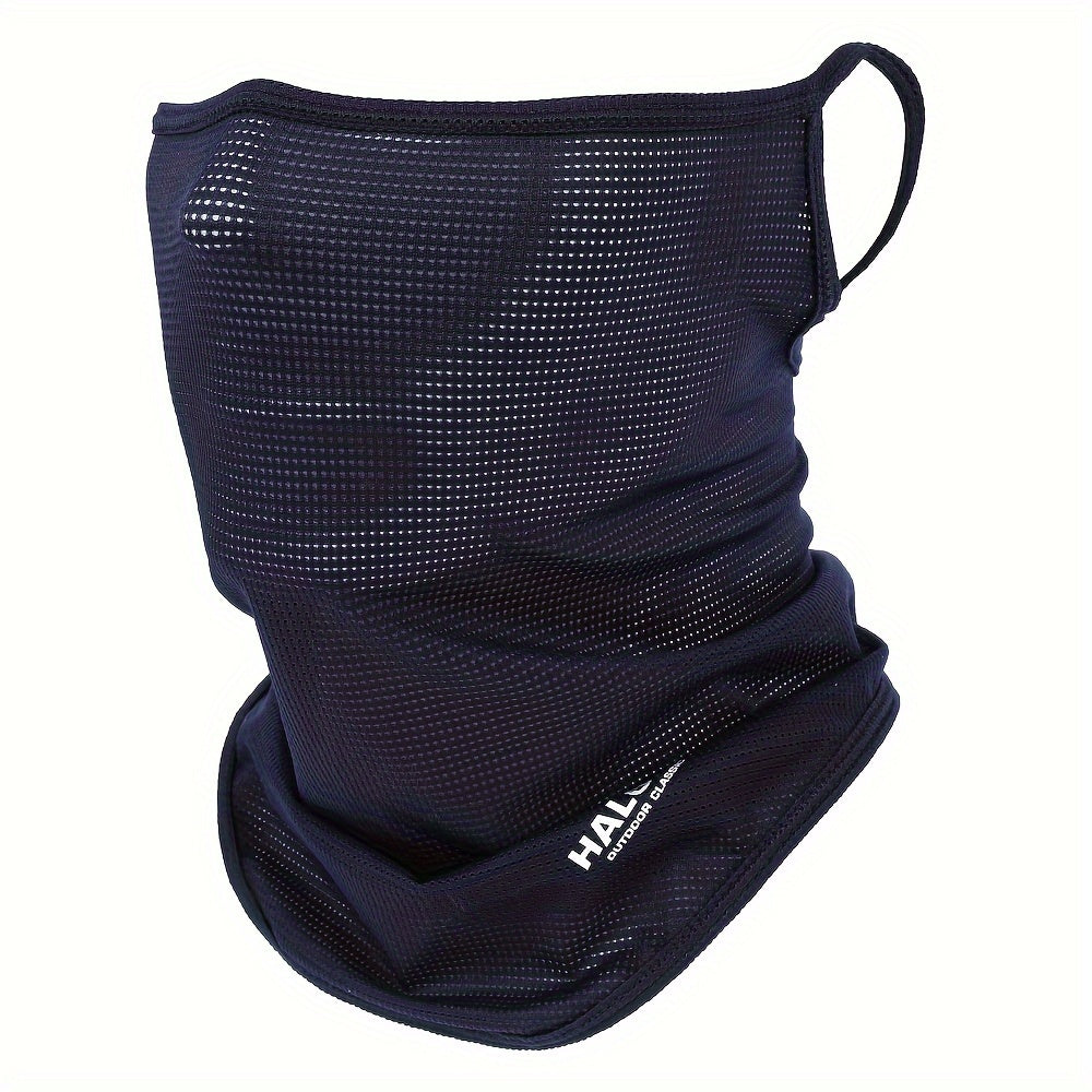 Protect your face with this breathable sun protection mask made of ice silk. Perfect for cycling and outdoor activities, this versatile neck gaiter is windproof and dustproof.