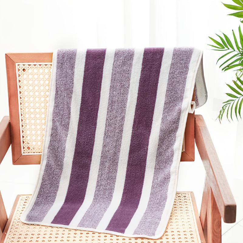 73.0cm x 32.99cm Striped Towel Set: Quick-drying, absorbent, and skin-friendly bath towels. Perfect for home bathrooms and ideal as Valentine's Day gifts.