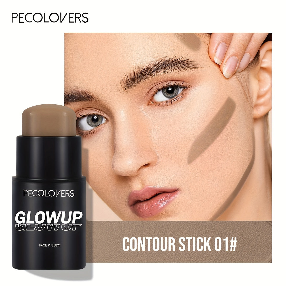 1pc Long-lasting Contouring Stick with Matte Bronzer for Nose and Face Definition, Solid Cream, Travel-Friendly Design