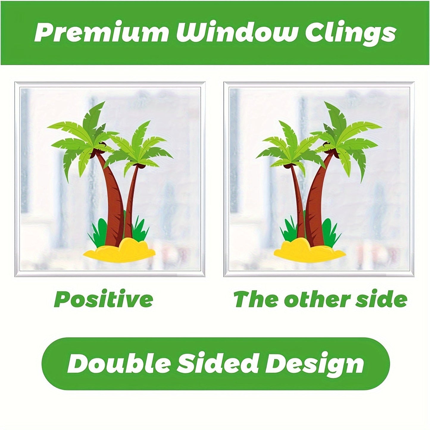 Spring Window Clings Decorations - Double-Sided Bird Gel Stickers - 9 Sheets - Ideal for Glass Windows in Home, Office, School, Shop, or Party - Perfect Spring and Summer Decor Supplies