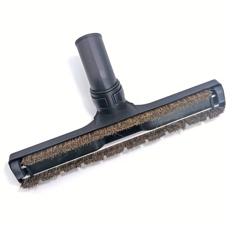 32mm Universal Vacuum Cleaner Brush with 360-degree swivel head, perfect for Bissell, Eureka, Royal, Dirt Devil, Electrolux, Panasonic, Kenmore, Shop Vac, Oreck. Ideal replacement for hardwood floor brush made with horsehair, 12" wide.