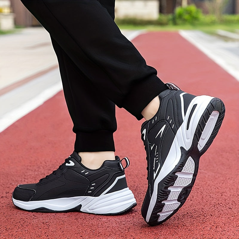 Men's non-slip sports shoes for all seasons, ideal for casual running and travel. Large size height-increasing design.