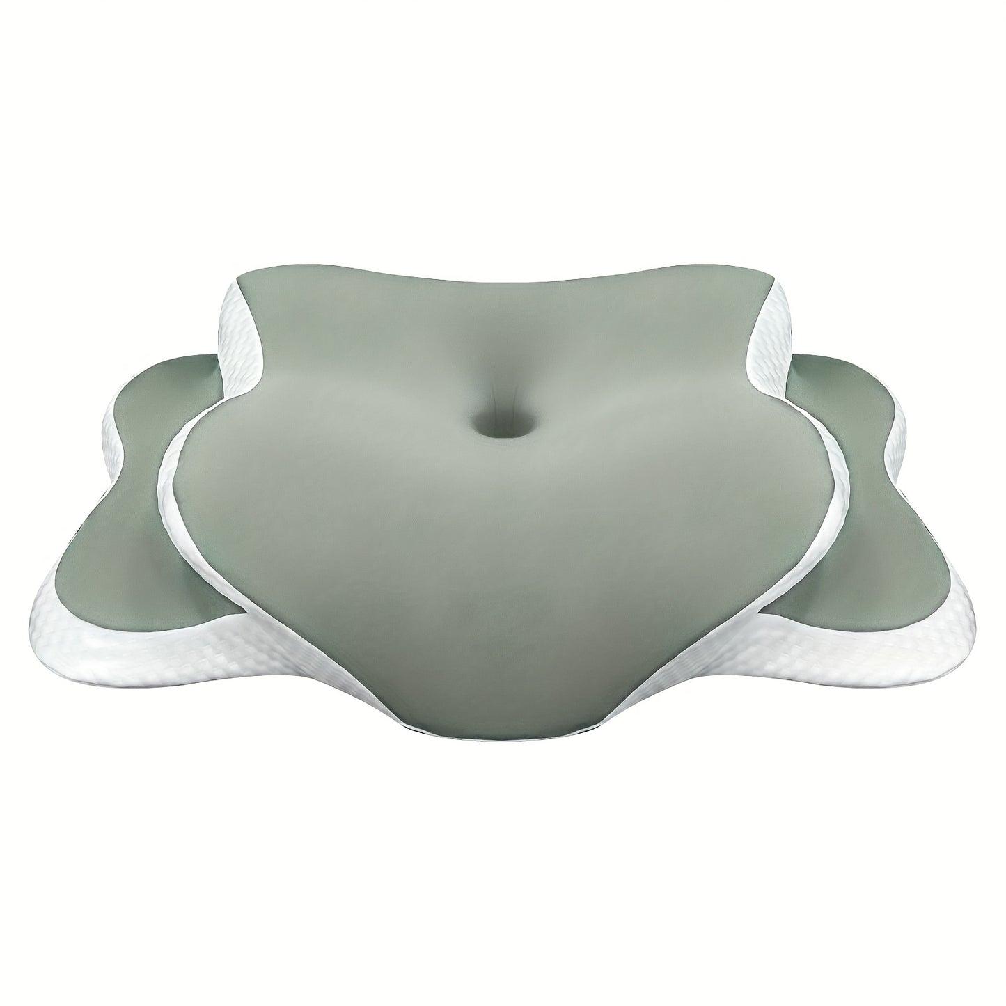 Adjustable neck pillow with ergonomic design, suitable for all sleeping positions.