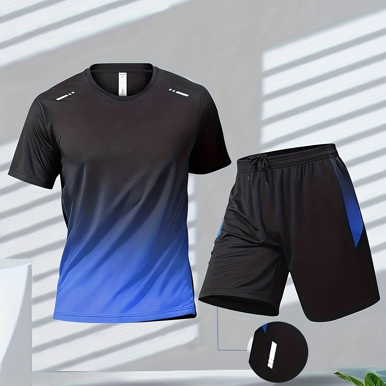 Breathable running and fitness sportswear for men, including quick-dry short-sleeve shirt, basketball gear, and summer tank top.