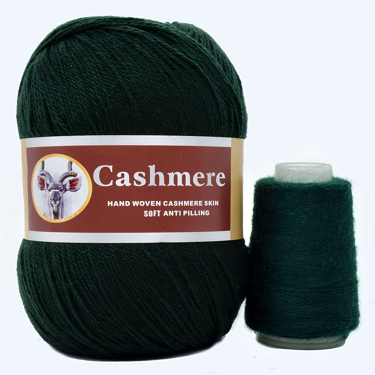 5 hand-woven cashmere blend yarns, 70% pure cashmere, 320m/350yd each in large (50g) & small (20g) skeins. Soft, anti-pilling for crochet & knitting. Ideal for scarves, sweaters, shawls in