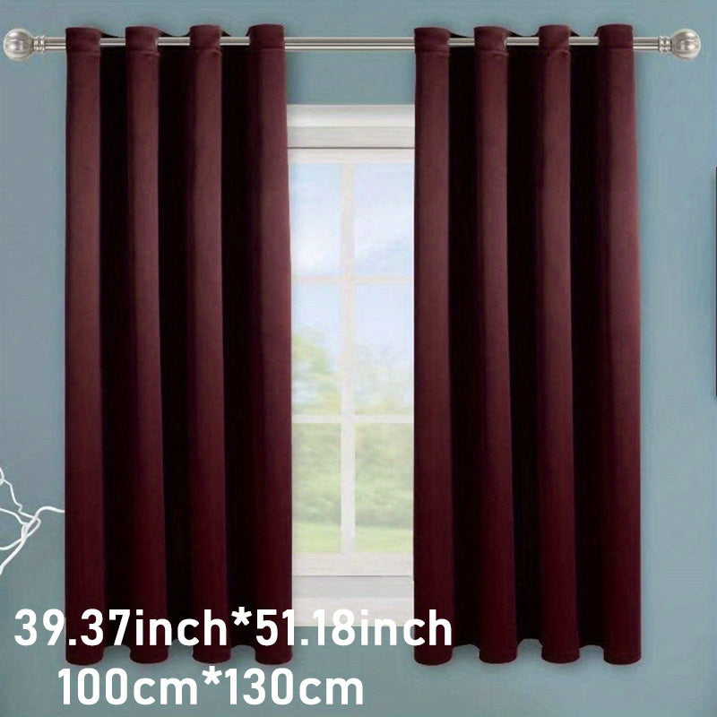 Enhance your space with this 1-panel blackout curtain in solid black color, designed to insulate against heat and cold, darken the room, and reduce incoming light. Perfect for adding style and functionality to your study, bedroom, kitchen, or living room