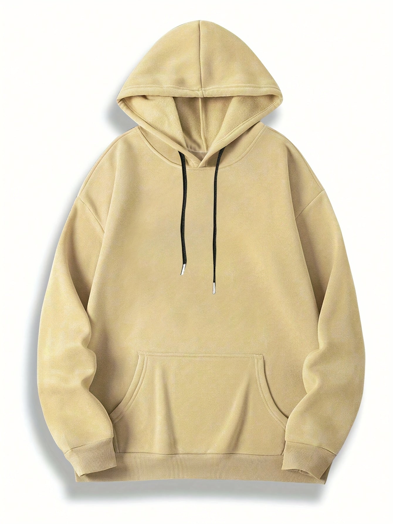 This men's long-sleeve hoodie is cozy and versatile, perfect for outdoor activities in autumn, spring, and winter. It pairs well with a hip-hop necklace and makes a great gift for plus-size