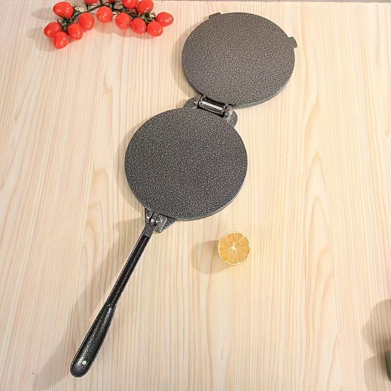 Round Handheld Aluminum Tortilla Press - DIY Mexican Cornbread & Pancake Maker for the Kitchen