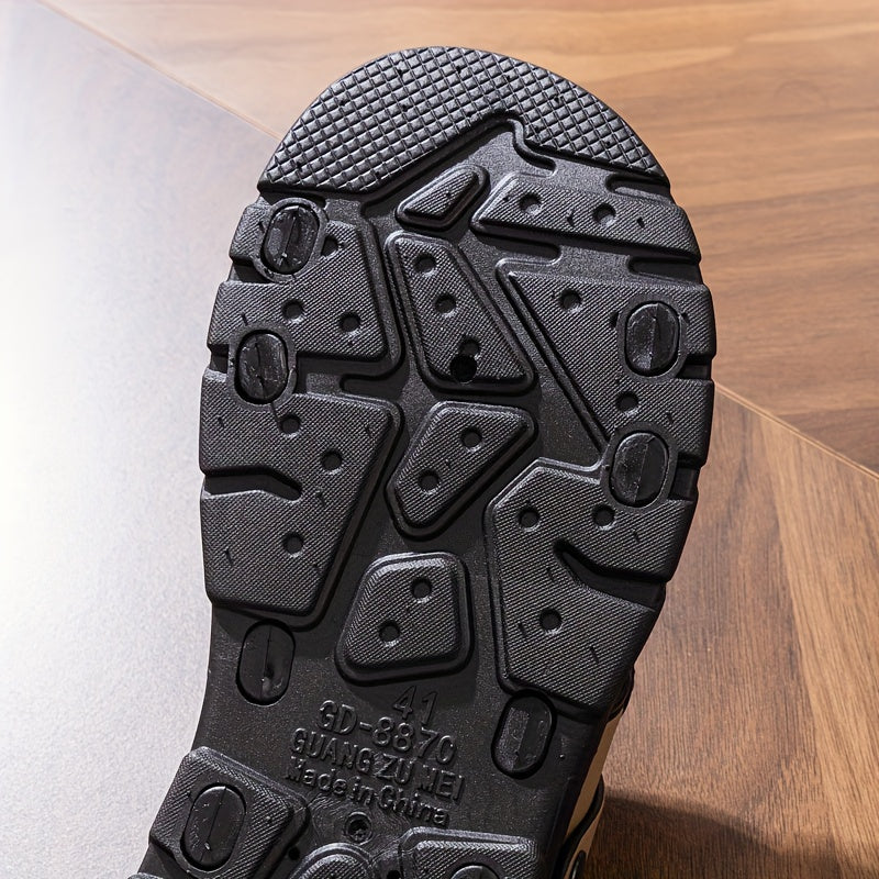 Casual men's sandals for summer outdoor wear with alphabet design and dual-purpose function.