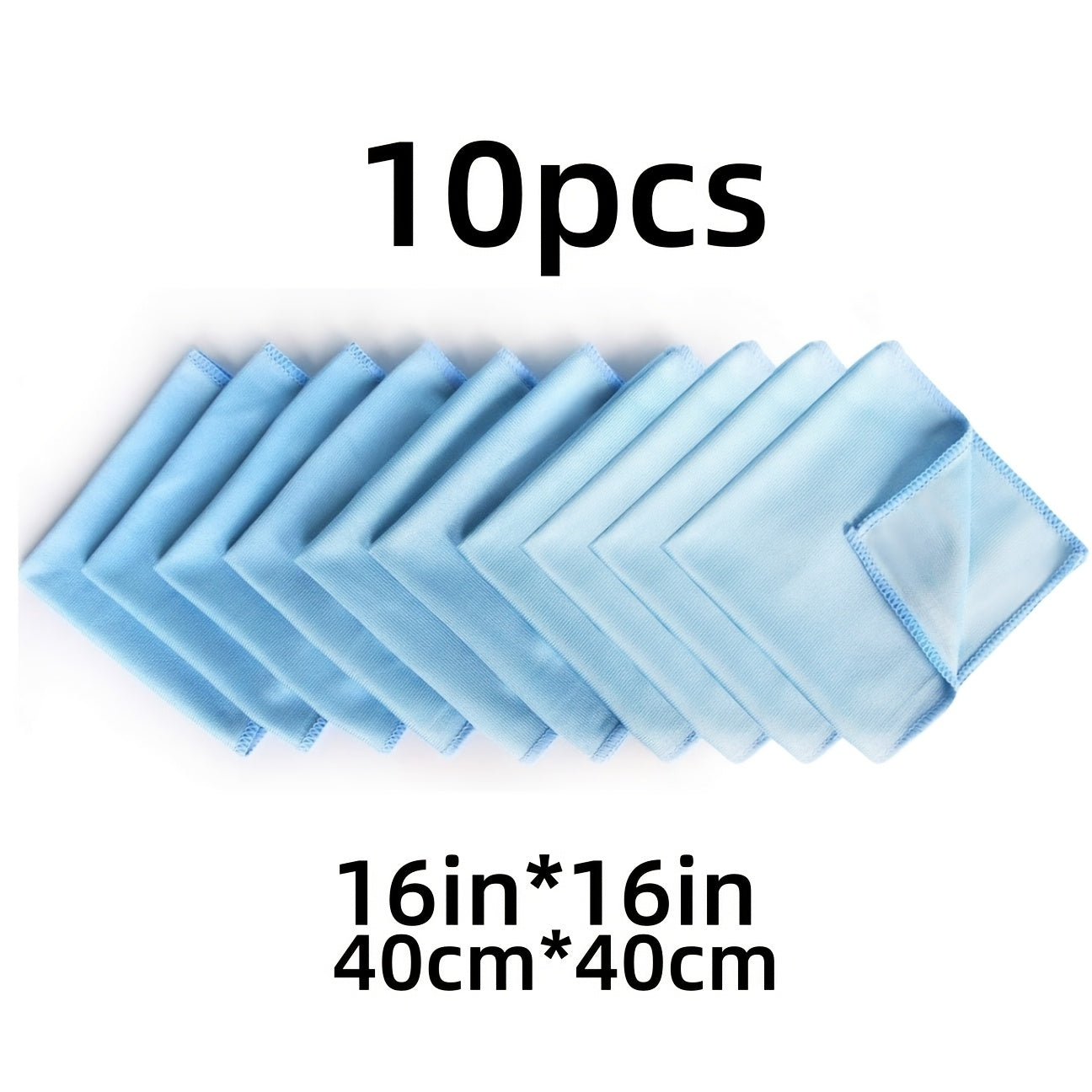 Microfiber Glass Cleaning Cloths - Choose from a pack of 5 or 10 pieces to quickly clean windows, stainless steel, auto care, mirrors, windshield, computer screens, TV, tablets, dishes, camera lenses. Chemical free, lint free, scratch free. Available in