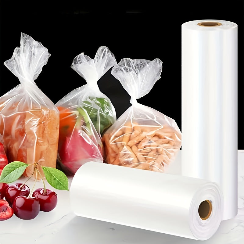 1 Package of clear food storage bags, Basic storage bags for the kitchen.