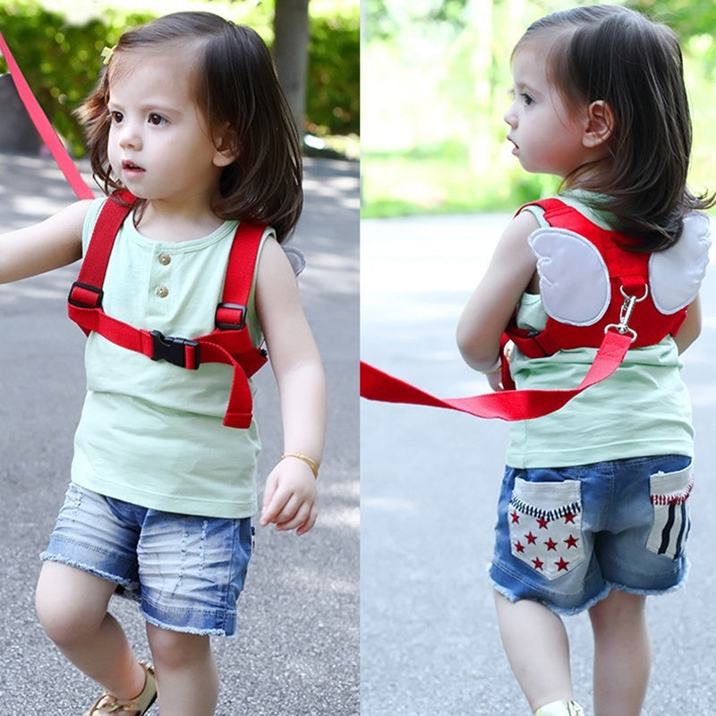 Vibrant Safety Harness with Anti-Lost Traction Rope - Made of Strong Polyester, Comes in a Variety of Colors