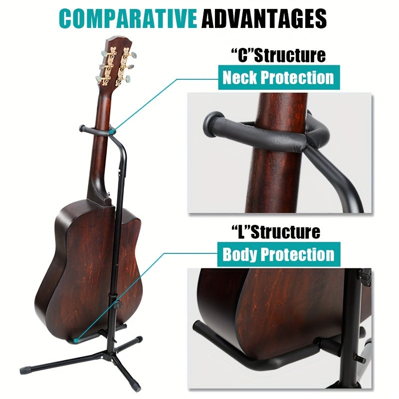 Durable foldable guitar stand