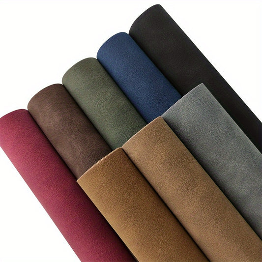 1 piece of soft smooth synthetic suede PU faux leather fabric for DIY wallets and bags.