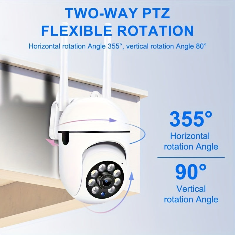 The Teruhal 1440P HD Security Camera offers smart WiFi surveillance for your home, featuring indoor motion tracking, day/night vision, and person/pet detection. It operates on a 2.4GHz Wi-Fi network and includes motion alert and live video capabilities.