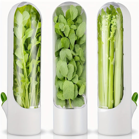 Vegetables Preservation Pods keep herbs fresh in the refrigerator for 2-3 weeks.