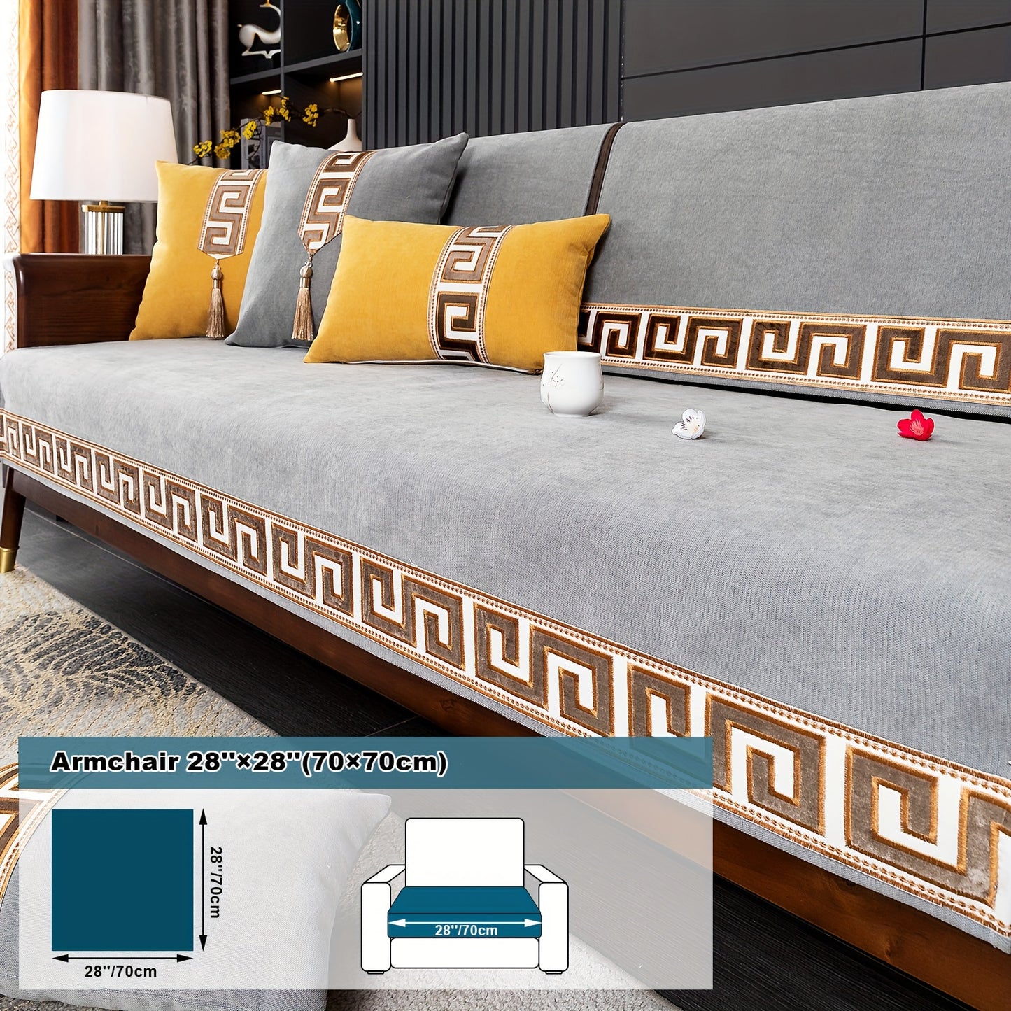 European-style Snowy Sofa Cushion, Chic Nordic Light Luxury, Popular in Europe, US, and Middle East.