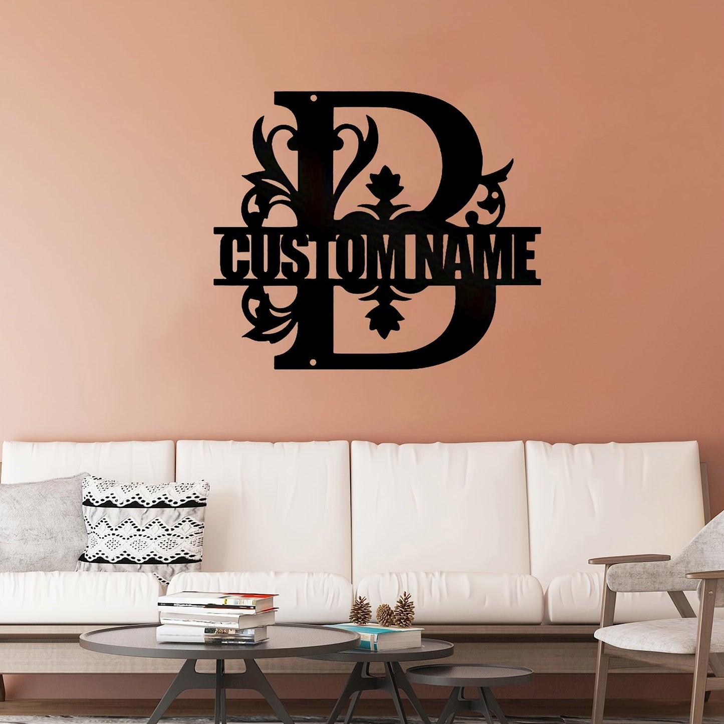 Personalized Metal Family Name Wall Decor with Customized Iron Split Letter Monogram Sign - Custom Name Welcome Sign for Home or Wedding Gift - Ideal for individuals aged 14 and above