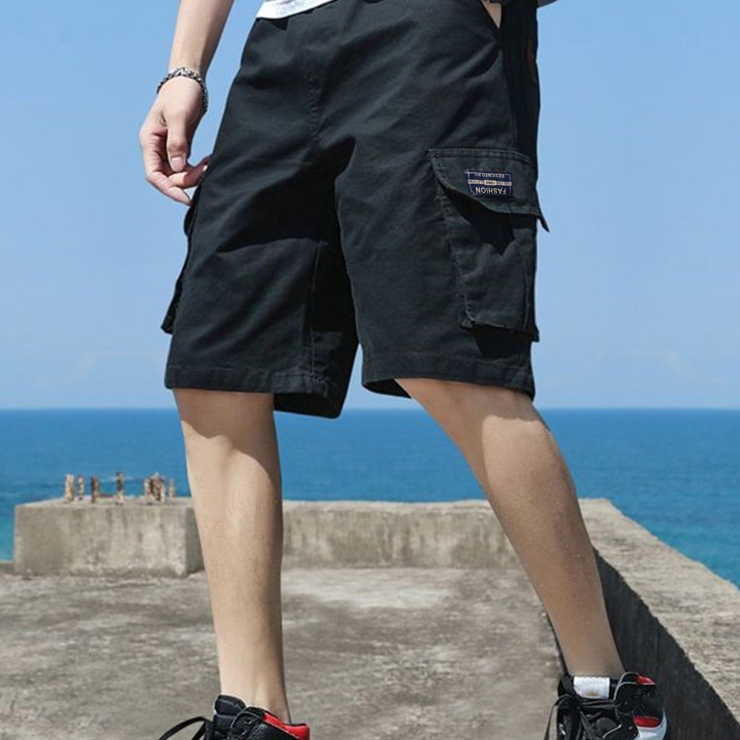 Men's Oversized Cargo Shorts for Outdoor/Workout, Plus Size