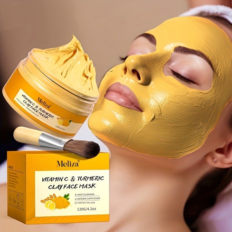 120g Turmeric and Vitamin C Cleansing Mask - Perfect gift for New Year's or Valentine's Day