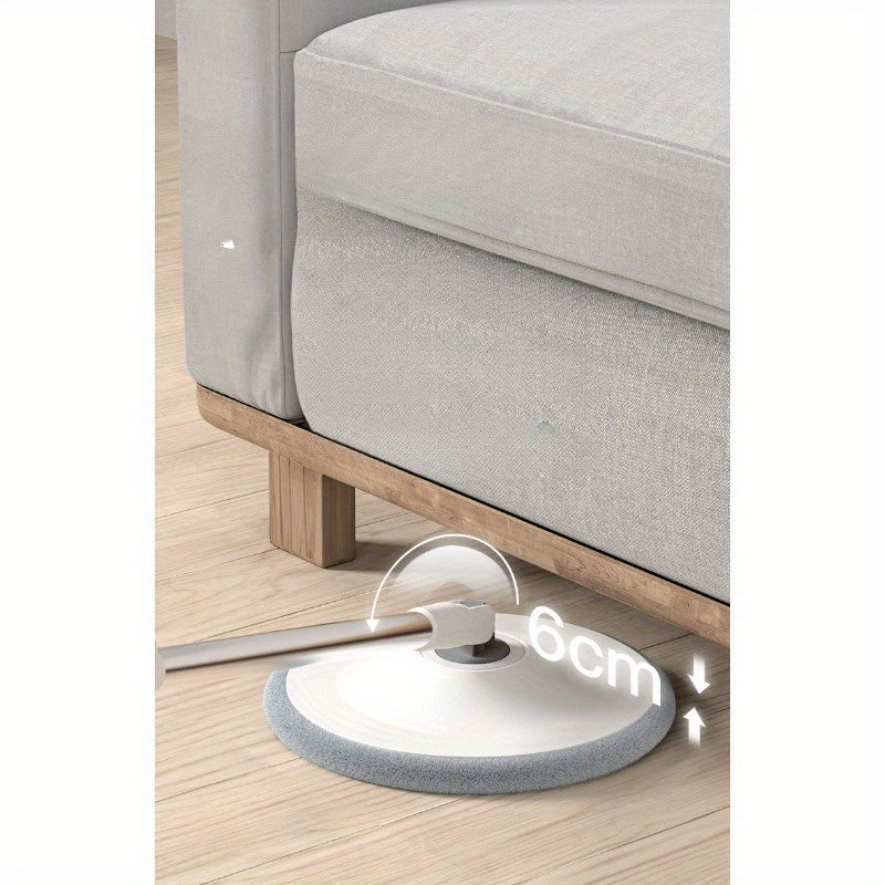 Get the ultimate cleaning solution with our Dual-Use Spin Mop. This hands-free washing system allows for wet and dry floor cleaning in any room of the house - from the living room to the bathroom and kitchen. With efficient separation of dirty water