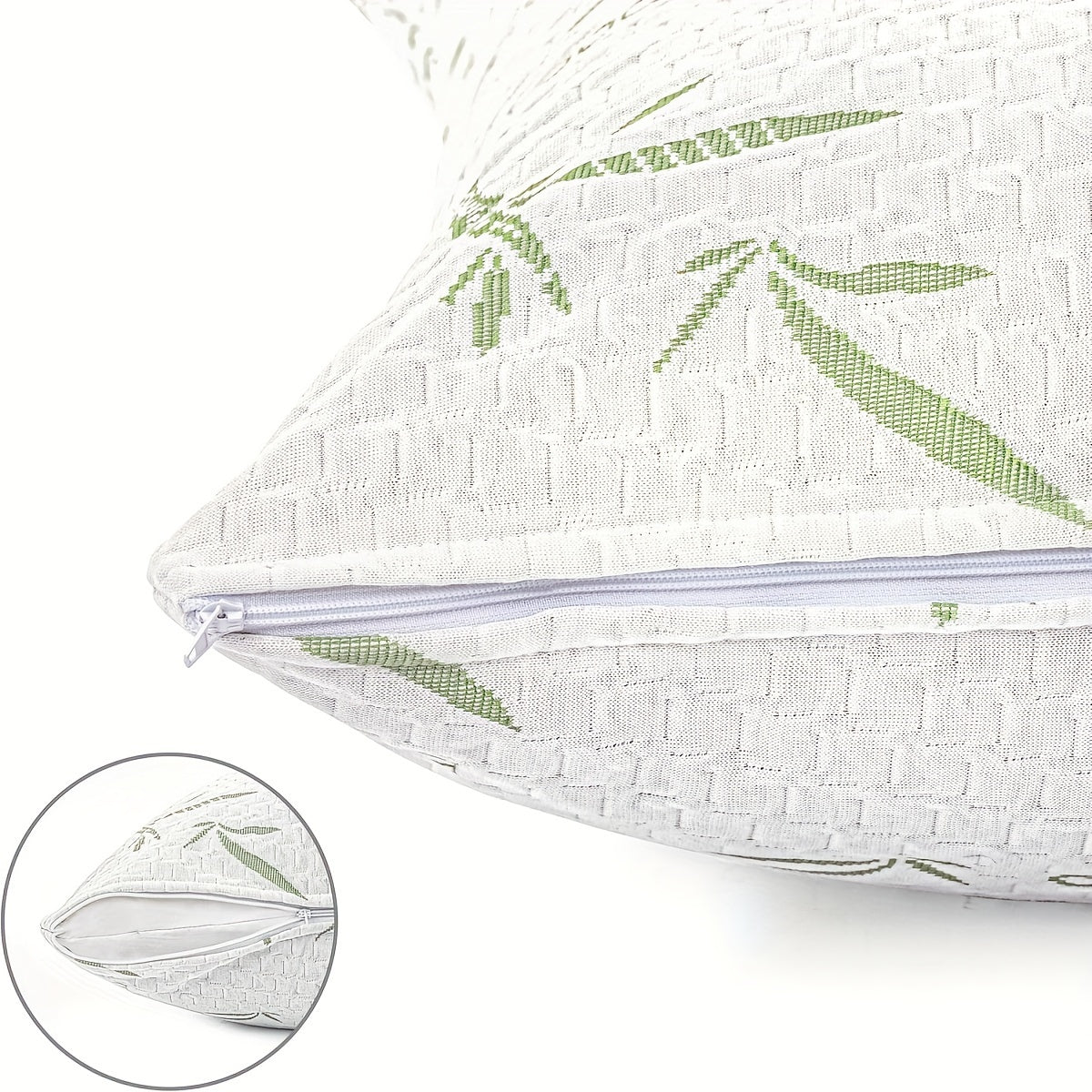 Bamboo Viscose Pillowcase with Cooling Technology and Zipper Closure - Resistant to Insects, Made with High-Quality Fabric for a Luxurious Hotel Feel, Size 20x30 inches