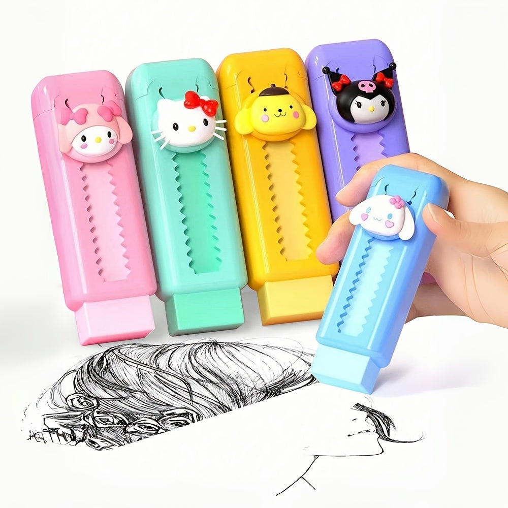 Sanrio Hello Kitty Retractable Eraser for clean, colorful erasing in office or school.