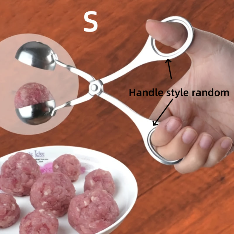 Stainless Steel Meatball Clip DIY Fishball Rice Ball Making Mold Handheld Meatball Machine - Convenient Cooking Tool for the Kitchen